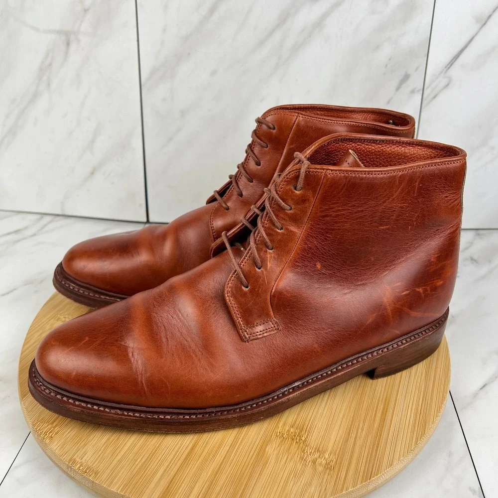 Florsheim x Duckie Brown Mens Size 11 D Brown Leather Lace Up Boots 19140
